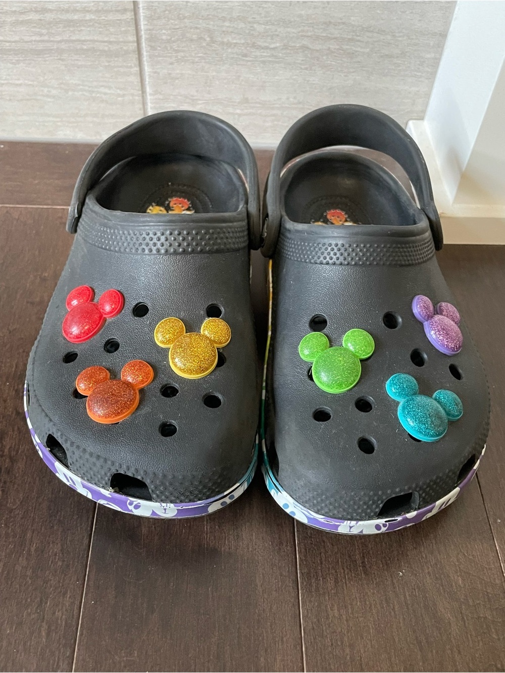 Disney Mickey Mouse Crocs Jr Kids Size 1